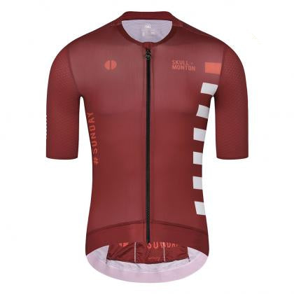 Monton Sunday II Men's Cycling Jersey (Red/Purple)