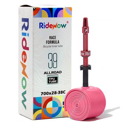RideNow 700x28-38c 65mm Light Metal Presta Valve Road Inner Tube