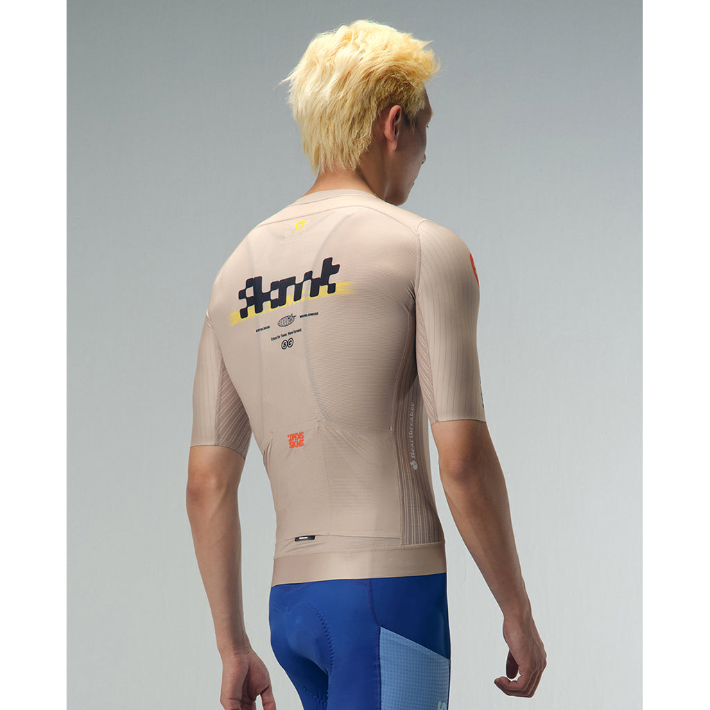 Monton SKMT Flux Block Men's Cycling Jersey (Khaki)