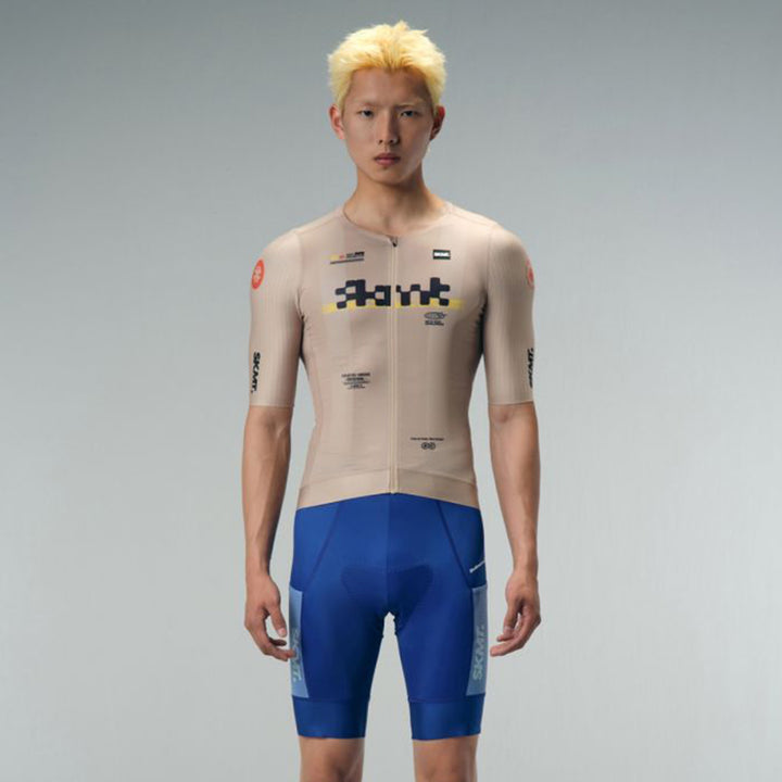 Monton SKMT Flux Block Men's Cycling Jersey (Khaki)