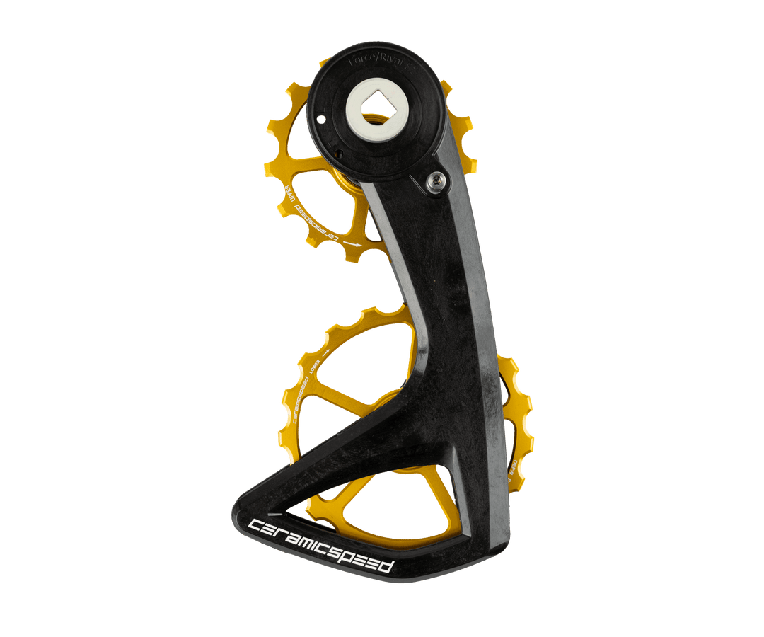 CeramicSpeed OSPW RS 5-Spoke pulley system for SRAM Force E1/Rival E1, gold