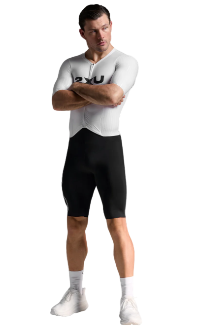 2XU Light Speed React Men's Triathlon suit (White/Black)