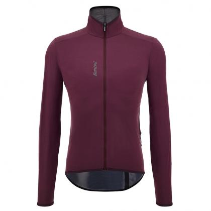 Santini Magic Packable Waterproof Unisex Cycling Jacket (Burgundy)