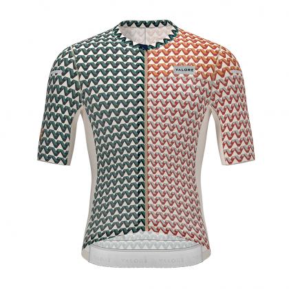 Valore V-Motiva Men's Cycling Jersey (Green/Rust)
