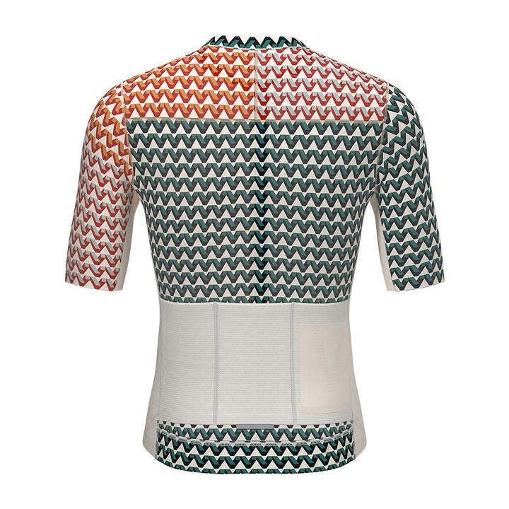 Valore V-Motiva Men's Cycling Jersey (Green/Rust)