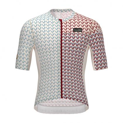 Valore V-Motiva Men's Cycling Jersey (Red/Sky)