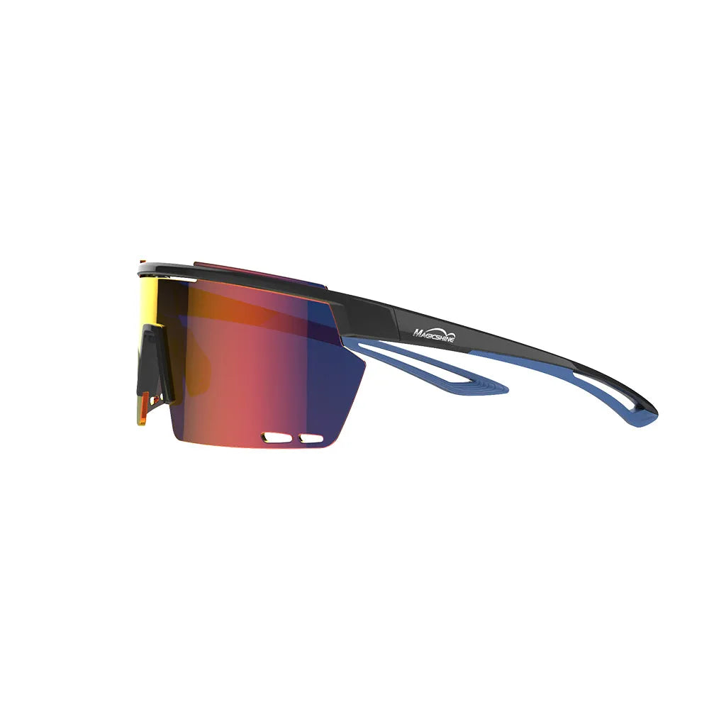Magicshine Rouler Classic Sports Sunglasses (Black/Blue)