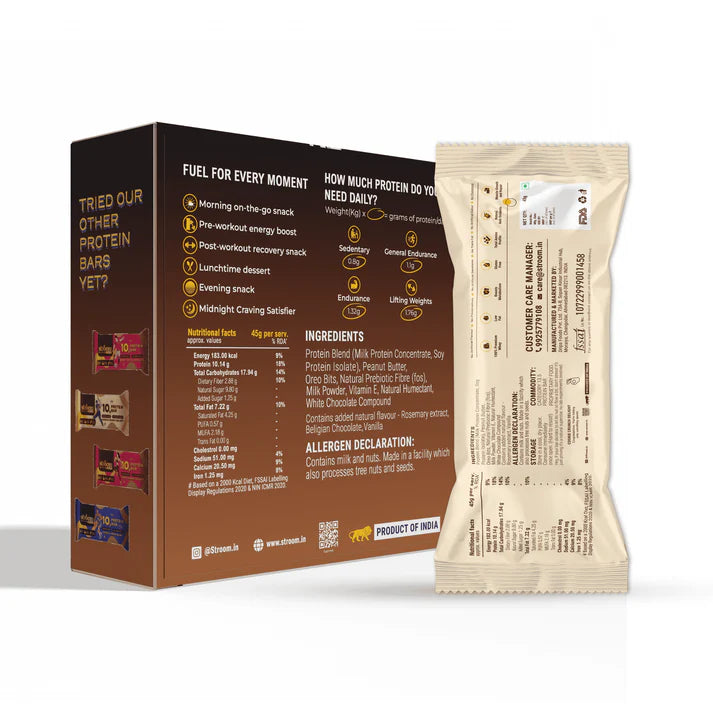 Stroom Cookie Crunch Delight 10g Protein Bar