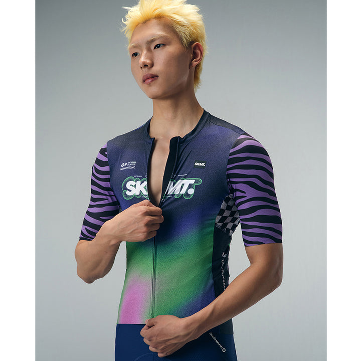 Monton SKMT Wild Signal Unisex Cycling Jersey (Neon Violet)