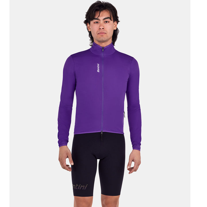 Santini Magic Packable Waterproof Unisex Cycling Jacket (Purple)