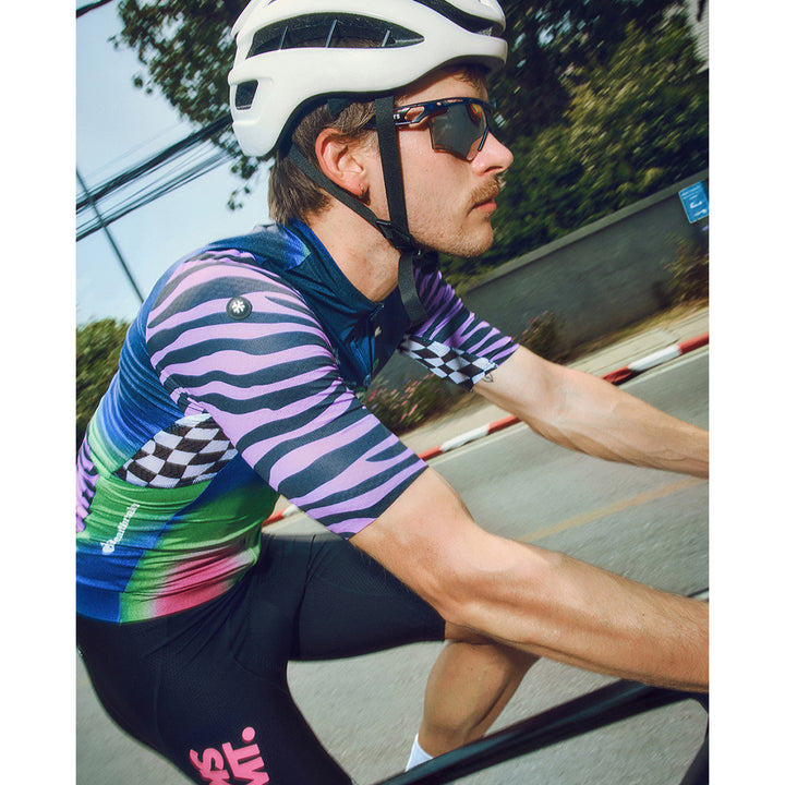 Monton SKMT Wild Signal Unisex Cycling Jersey (Neon Violet)