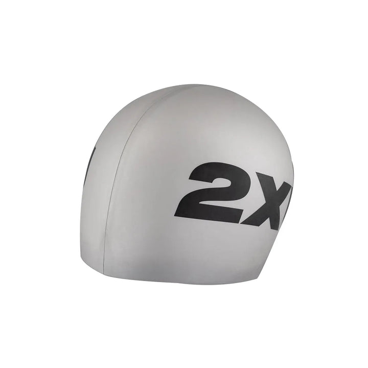2XU Us1355F Silicone Swim Cap (Silver)