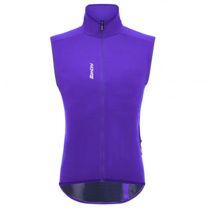Santini Magic Packable Waterproof Unisex Sleeveless Cycling Vest (Purple)
