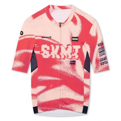Monton SKMT Offset Unisex Cycling Jersey (Muted Coral)