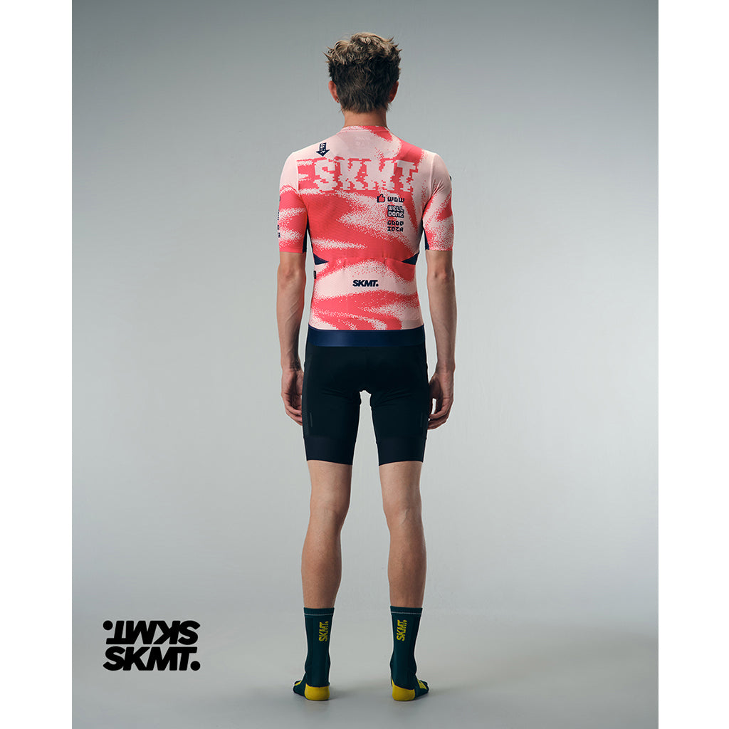 Monton SKMT Offset Unisex Cycling Jersey (Muted Coral)