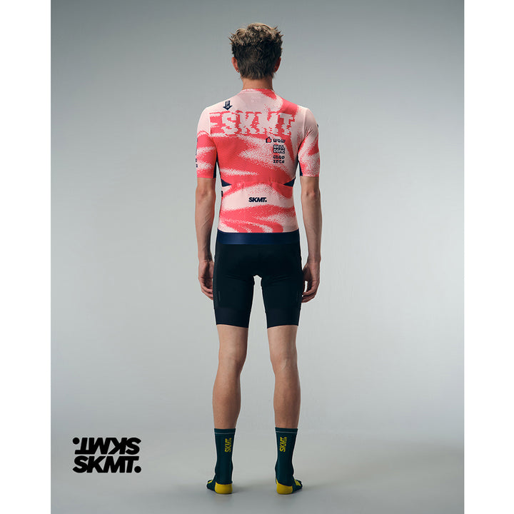 Monton SKMT Offset Unisex Cycling Jersey (Muted Coral)