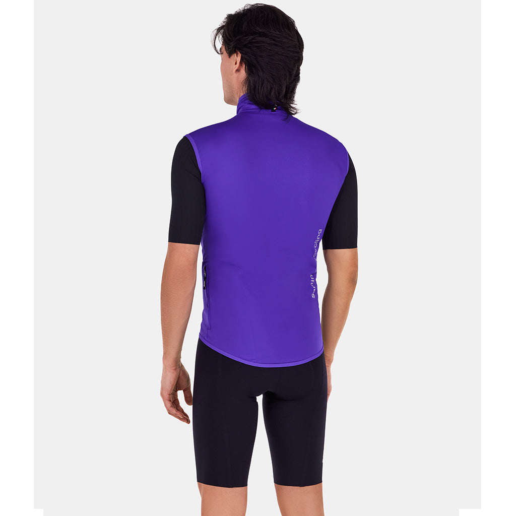 Santini Magic Packable Waterproof Unisex Sleeveless Cycling Vest (Purple)