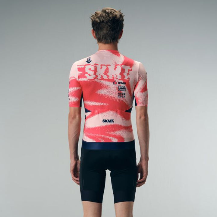 Monton SKMT Offset Unisex Cycling Jersey (Muted Coral)