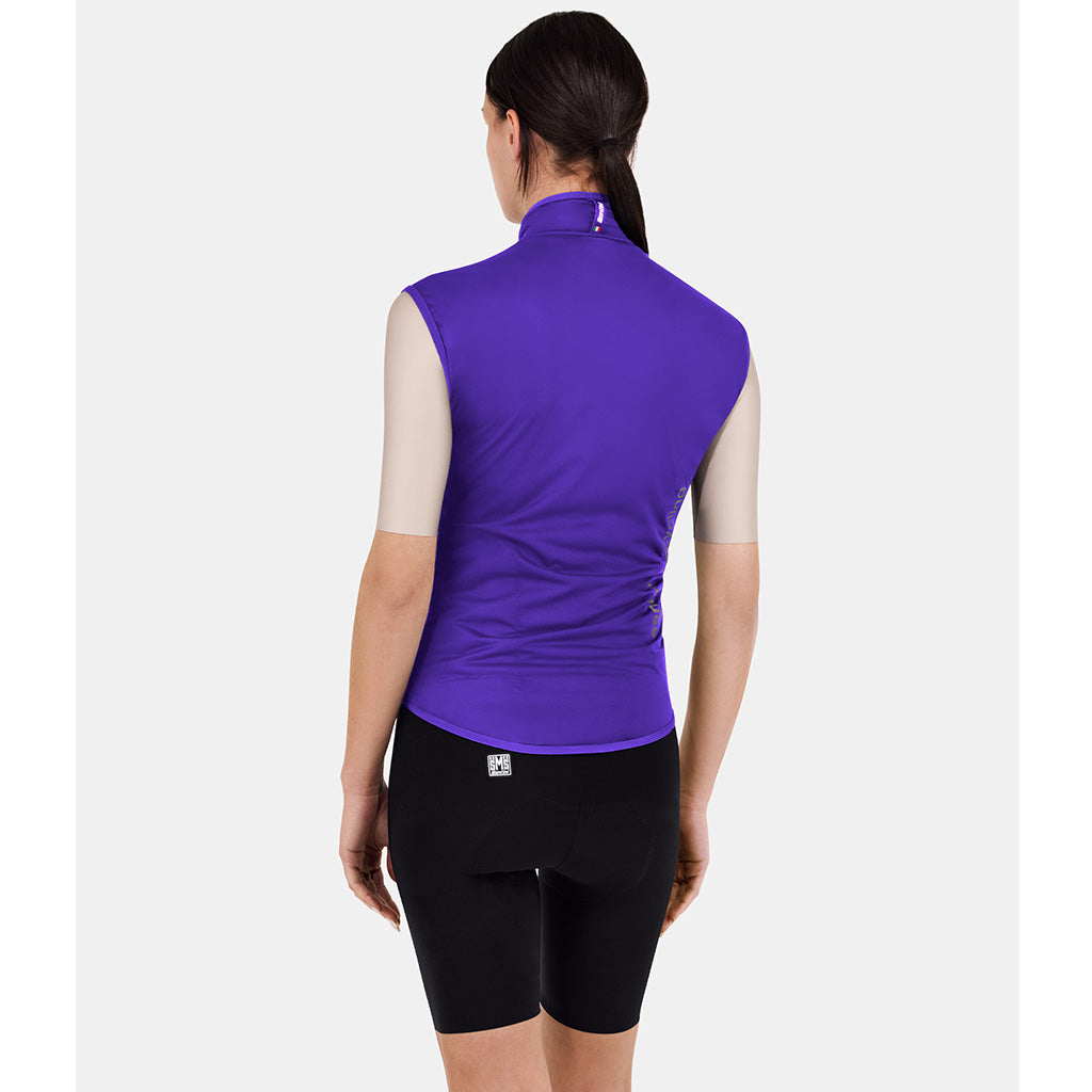 Santini Magic Packable Waterproof Unisex Sleeveless Cycling Vest (Purple)
