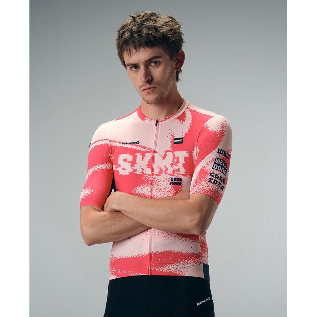 Monton SKMT Offset Unisex Cycling Jersey (Muted Coral)