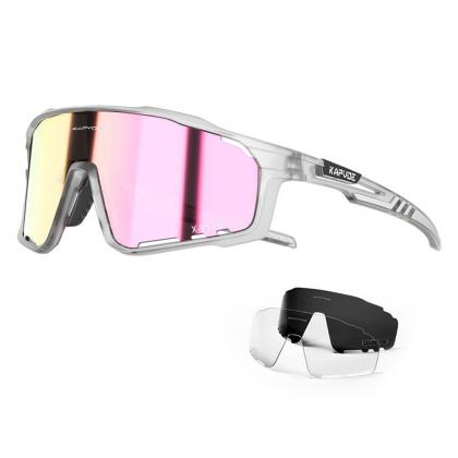 Kapvoe X76 Sport Sunglasses (Purple/Clear)