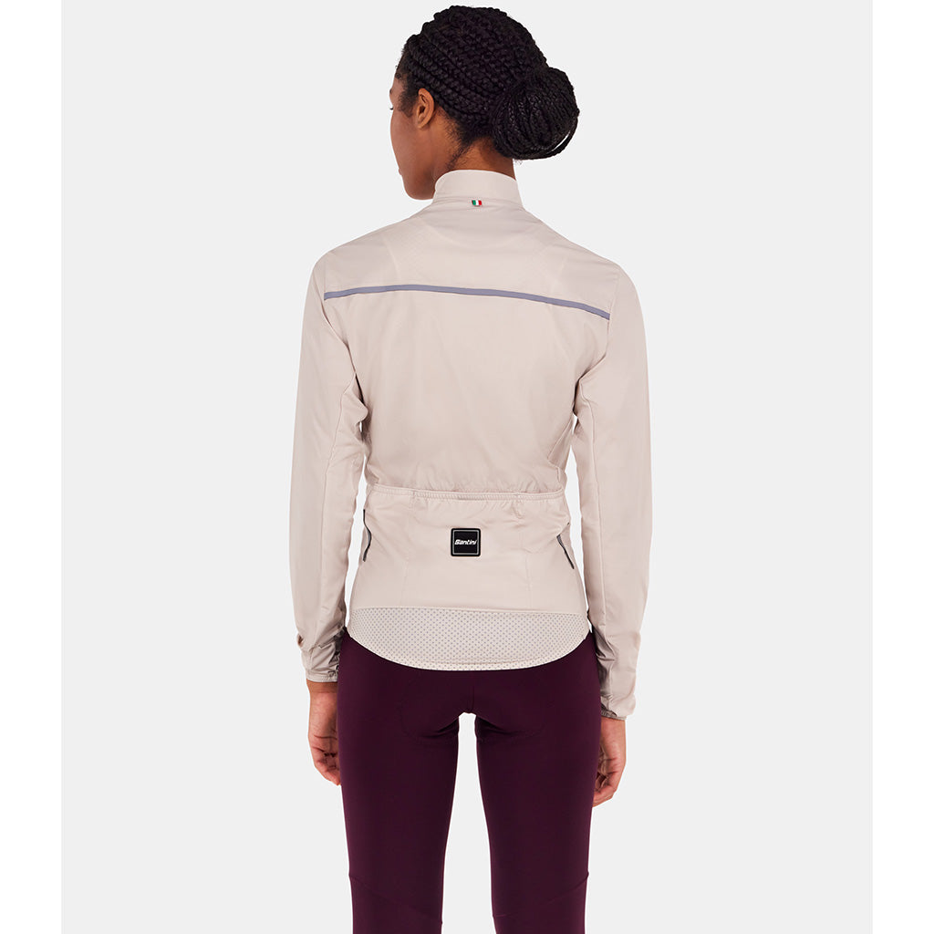 Santini Ready To Ride Unisex Wind Cycling Jacket (Cappuccino)