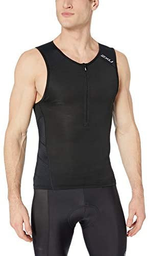 2XU Mt5530A Perform Men's Triathlon Singlet (Black/Black)