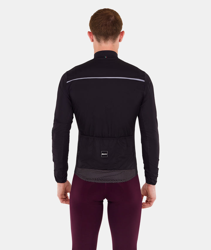 Santini Ready To Ride Wind Jacket (Burgundy)