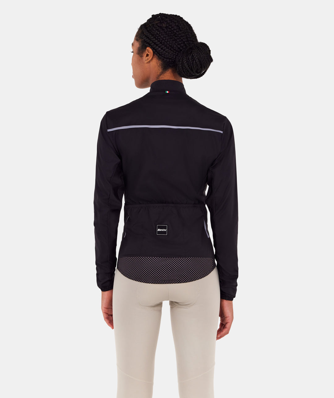 Santini Ready To Ride Wind Jacket (Burgundy)