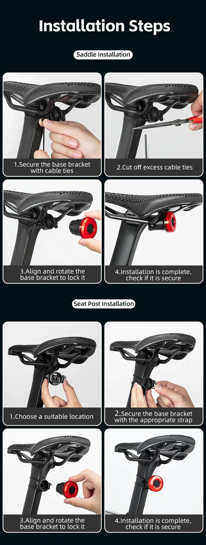 Rockbros Smart Tail Light Circular