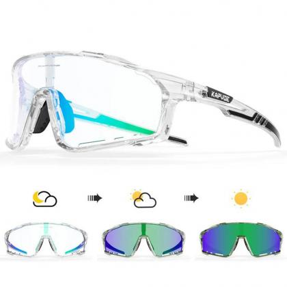 Kapvoe X76 Colour Sports Sunglasses (Blue/Green)