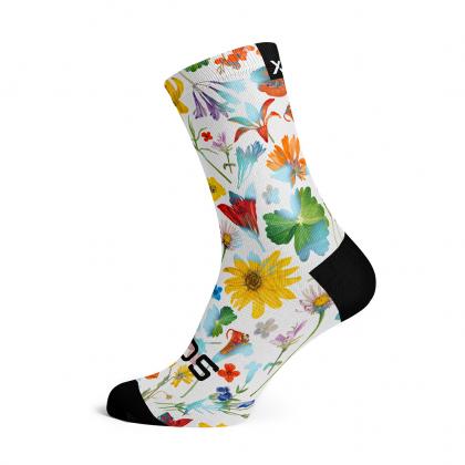 Sox Footwear Meadow Casual Crew Unisex Multi Sport Socks (Print)