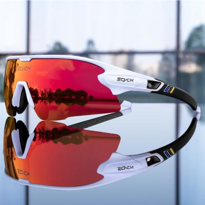 Kapvoe SCVCN S2 Sport Sunglasses (Red/White)