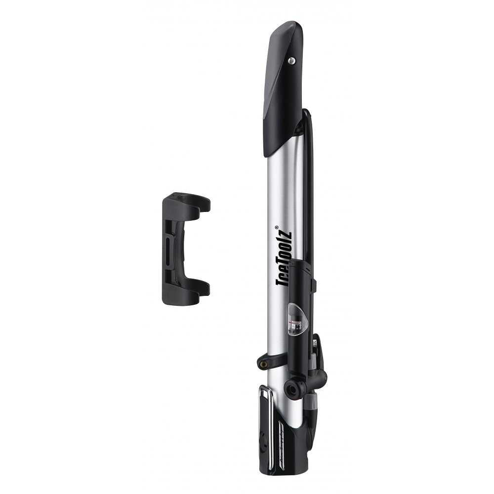 IceToolz VeloClub High Pressure Mini Hand Pump (Silver/Black)