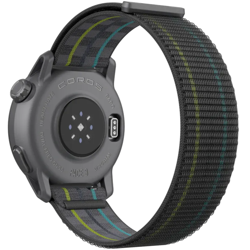 Coros Pace 3 Nylon GPS Sport Watch (Black)