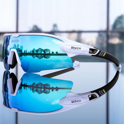 Kapvoe Scvcn S2 Sport Sunglasses (Blue/White)
