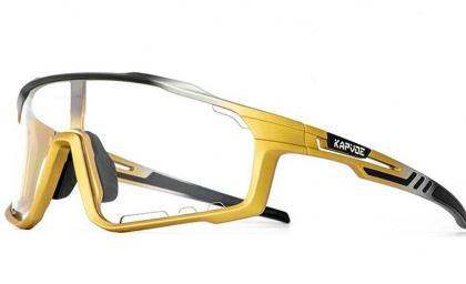 Kapvoe X76 Sport Sunglasses (Black/Gold)