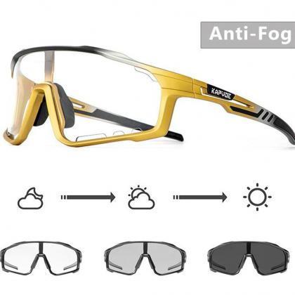 Kapvoe X76 Sport Sunglasses (Black/Gold)