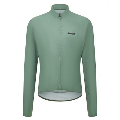 Santini Ready To Ride Unisex Wind Cycling Jacket (Sage Green)