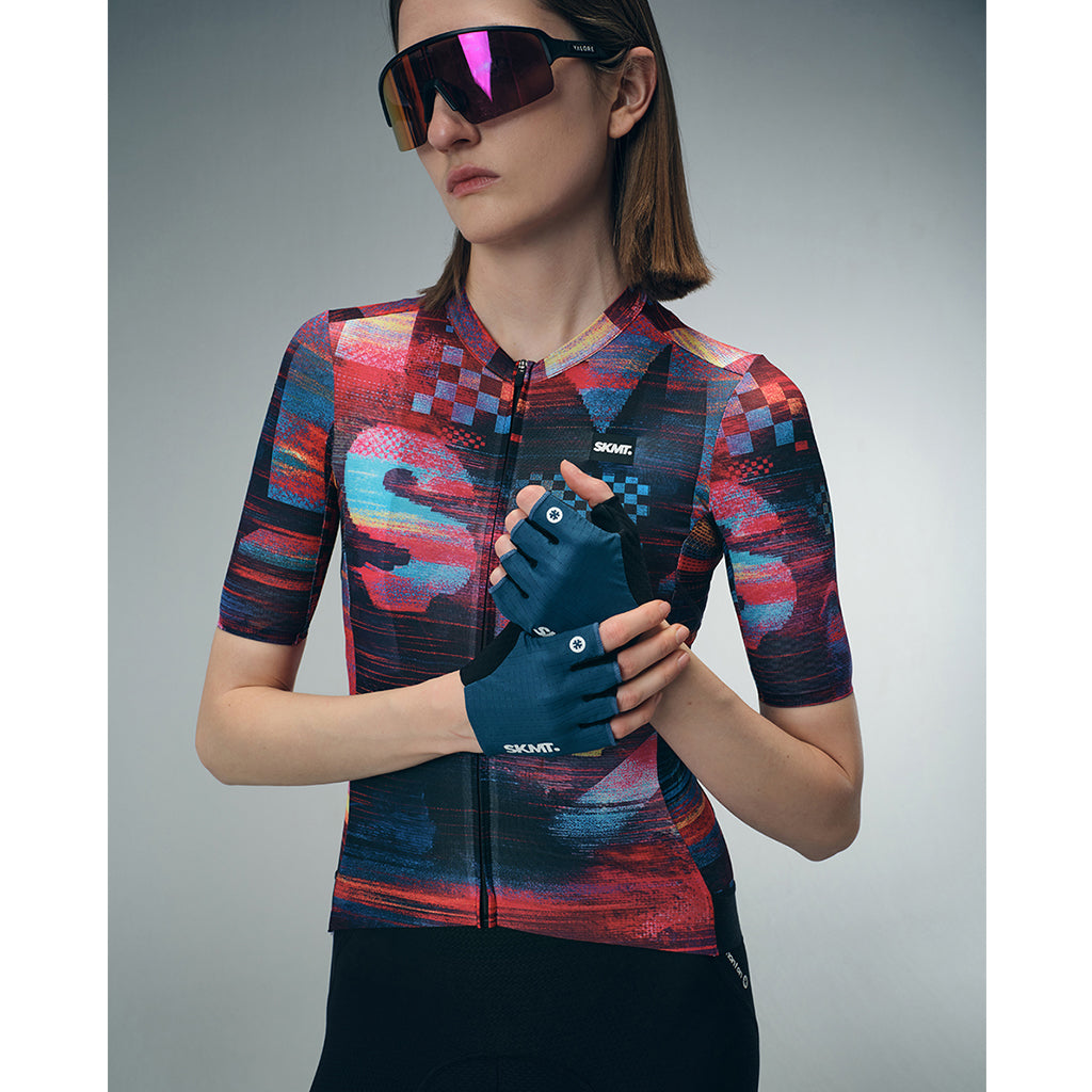 Monton SKMT Flux Block Unisex Gloves (Deep Blue)