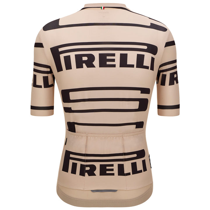 Santini Pirelli Sport Club Unisex Cycling Jersey (Beige)