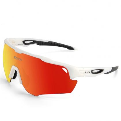 Kapvoe SCVCN X18 Sport Sunglasses (Red/White)