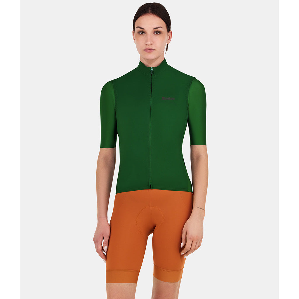 Santini Ready To Ride Unisex Wind Cycling Vest (Military Green)