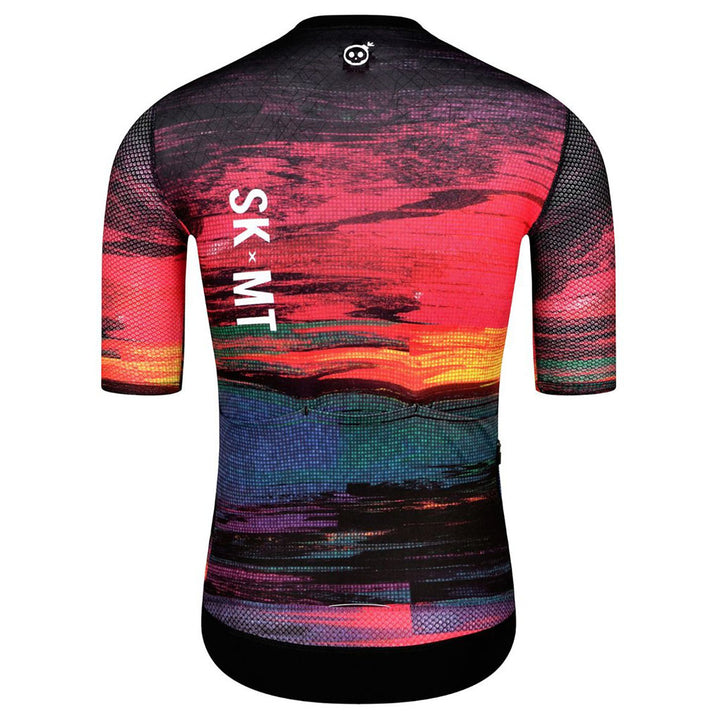 Skull Monton Sunset Men's Cycling Jersey (Print)
