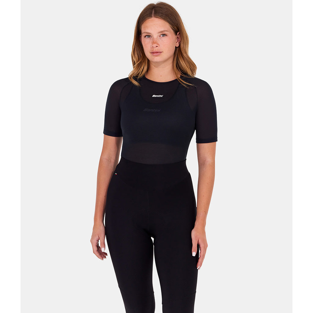 Santini Dry Winter Unisex Cycling Baselayer (Black)