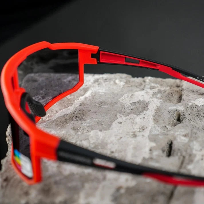 Rockbros Polarizing Sunglasses (Black/Red)