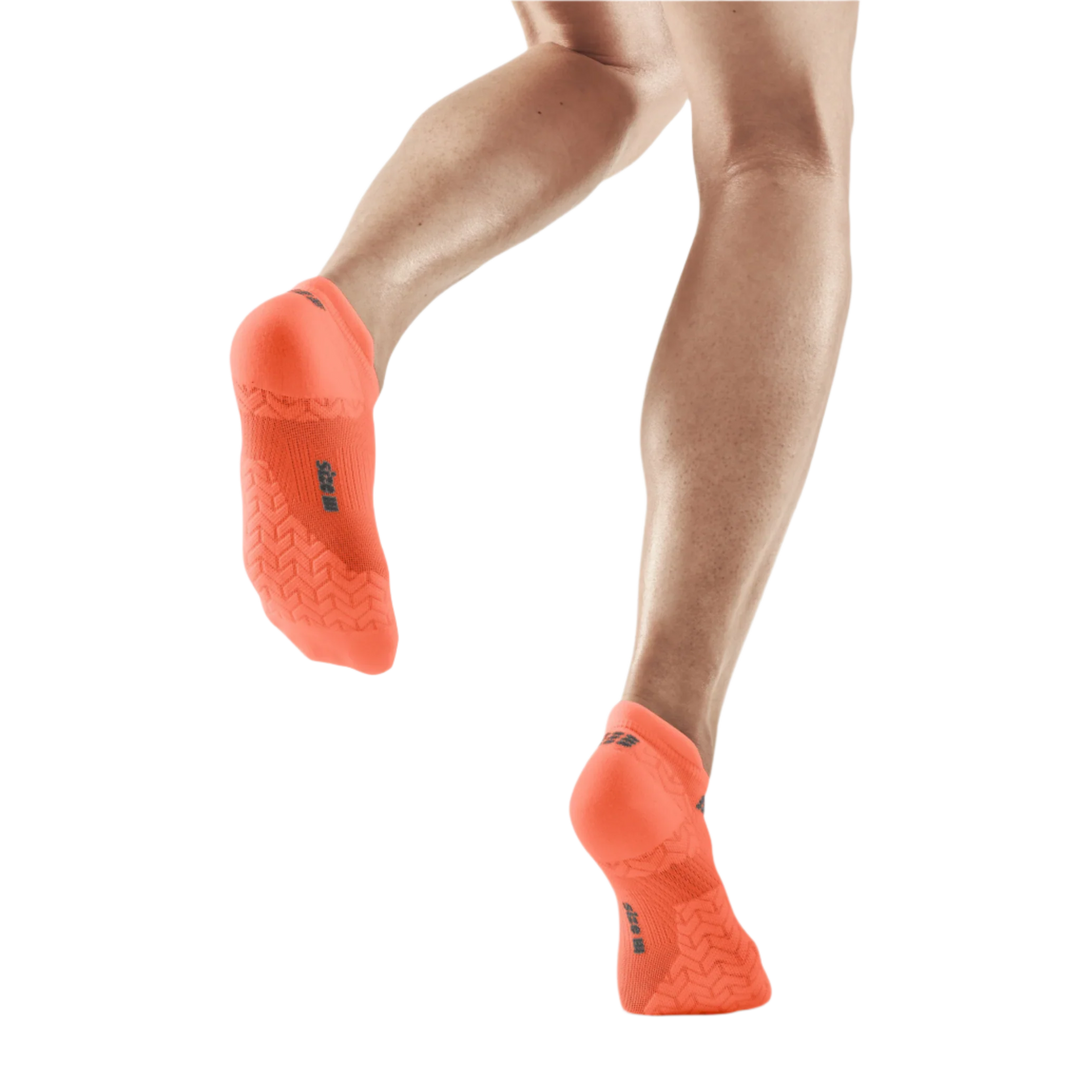 CEP Compression Ultralight No Show Women's Running Socks (Ultralight Coral)