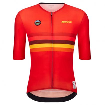 Santini UCI World Champion Nations Line Unisex Cycling Jersey (Spain)
