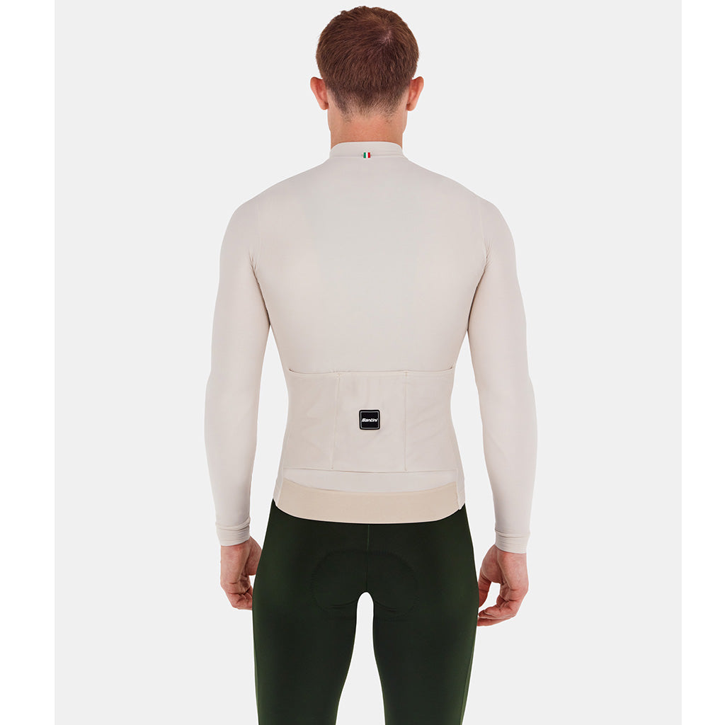 Santini Ready To Ride Unisex Long Sleeve Cycling Jersey (Cappuccino)
