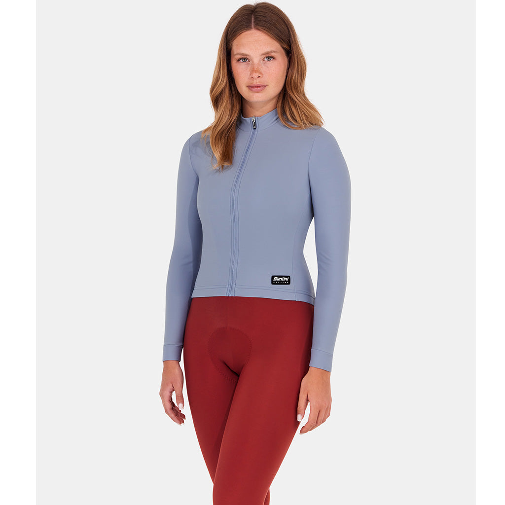 Santini Ready To Ride Unisex Wind Cycling Jacket (Light Blue)